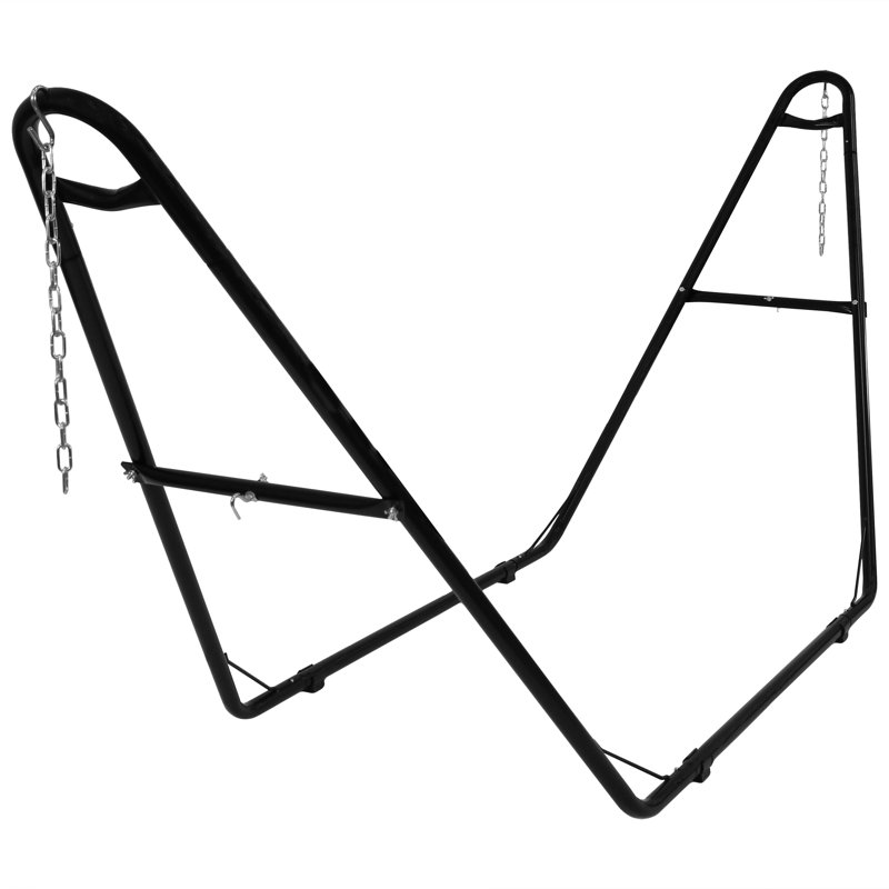 Arlmont & Co. Harrington Double Spreader Bar Hammock with Stand